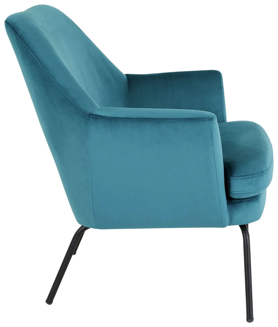 Flash Sale - Habitat Celine Velvet Accent Chair Teal Sofas And Armchairs 3 Flash Sale - Habitat Celine Velvet Accent Chair Teal Sofas And Armchairs - Image 3