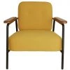 On Sale - Habitat Cooper Yellow Fabric Armchair Sofas And Armchairs