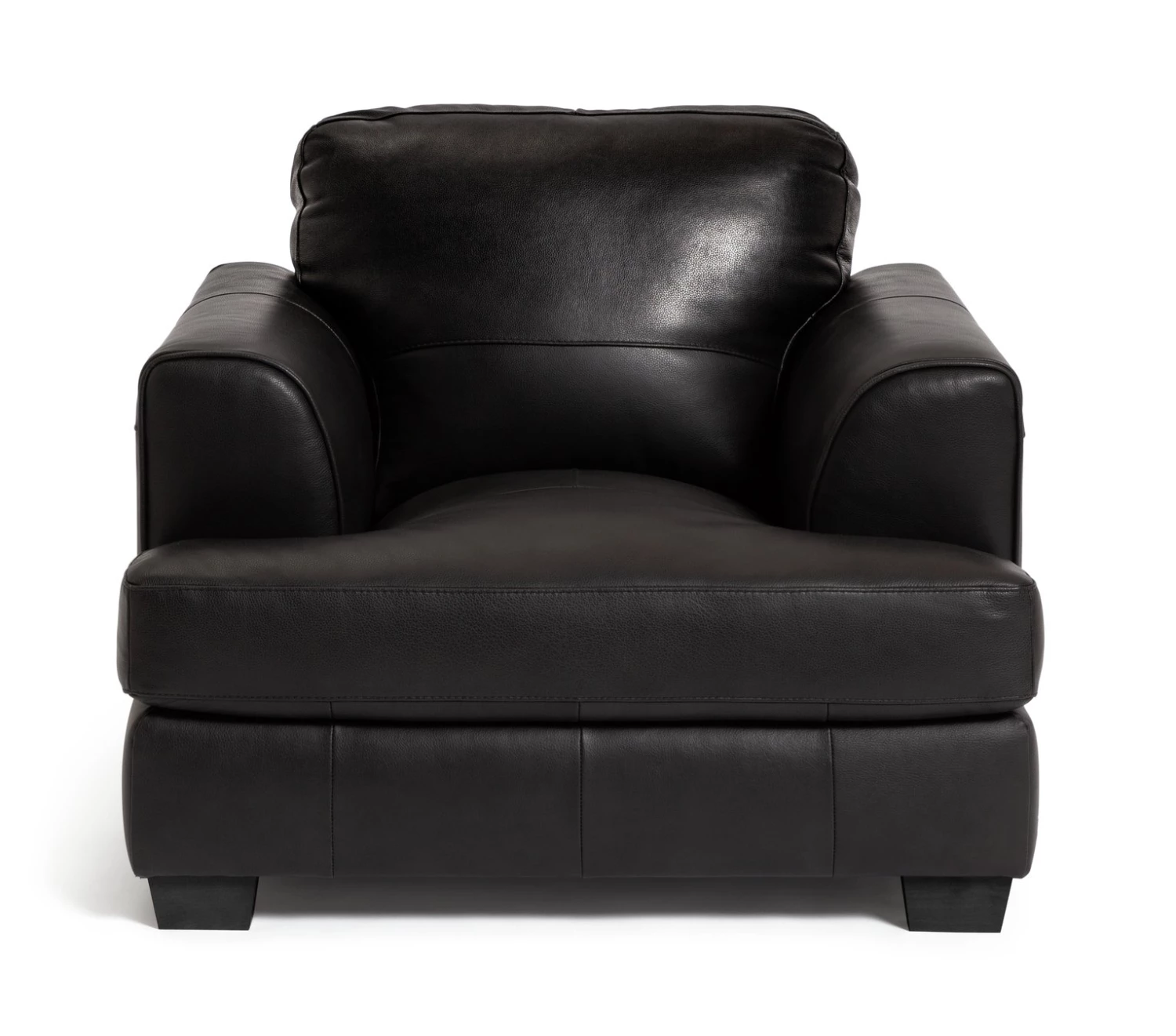 Discount - Habitat Elmton Leather Sofa Chair Black Armchairs 1 Discount - Habitat Elmton Leather Sofa Chair Black Armchairs