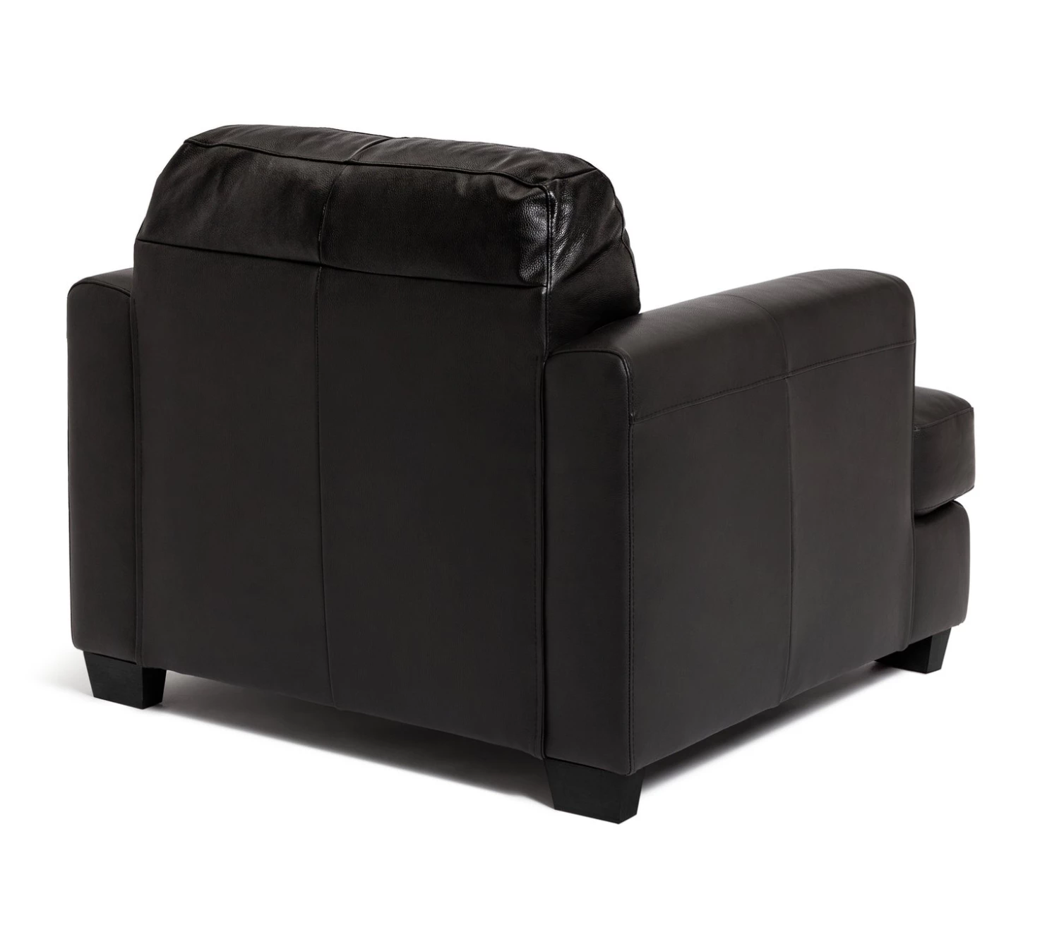 Discount - Habitat Elmton Leather Sofa Chair Black Armchairs 5 Discount - Habitat Elmton Leather Sofa Chair Black Armchairs - Image 5