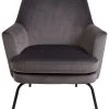 On Sale - Habitat Celine Velvet Accent Chair Grey Armchairs