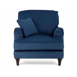 On Sale - Habitat Matilda Velvet Armchair Blue Sofas And Armchairs -Seating Sales Store unnamed file 3570