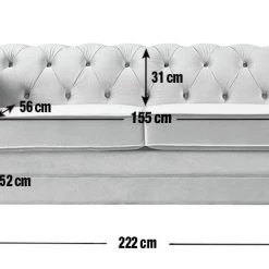 Best Price - Habitat Chesterfield 3 Seater Velvet Sofa Blue Sofas And Armchairs -Seating Sales Store unnamed file 362