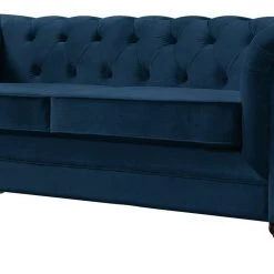 Best Price - Habitat Chesterfield 3 Seater Velvet Sofa Blue Sofas And Armchairs -Seating Sales Store unnamed file 363