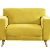 On Sale - Habitat Snuggle Velvet Armchair Yellow Armchairs