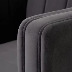 Shipping Included - Habitat Vanessa Velvet Armchair Grey Sofas And Armchairs -Seating Sales Store unnamed file 3709