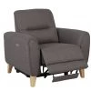 Free Shipping - Habitat Tommy Fabric Recliner Chair Grey Armchairs
