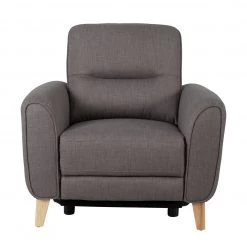 Free Shipping - Habitat Tommy Fabric Recliner Chair Grey Armchairs -Seating Sales Store unnamed file 3823