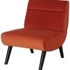 On Sale - Habitat Rufus Velvet Accent Chair Orange Sofas And Armchairs