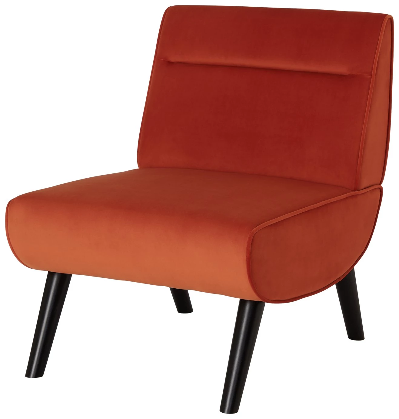 On Sale - Habitat Rufus Velvet Accent Chair Orange Sofas And Armchairs 1 On Sale - Habitat Rufus Velvet Accent Chair Orange Sofas And Armchairs