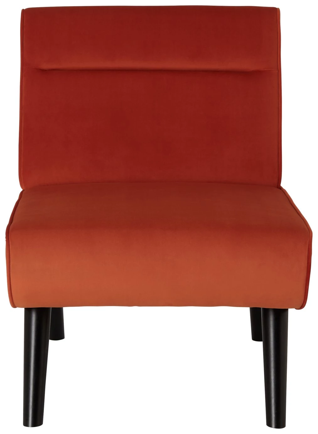 On Sale - Habitat Rufus Velvet Accent Chair Orange Sofas And Armchairs 2 On Sale - Habitat Rufus Velvet Accent Chair Orange Sofas And Armchairs - Image 2
