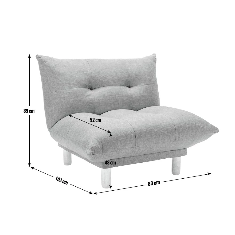 Free Shipping - Habitat Kota Fabric Armchair Charcoal Armchairs 7 Free Shipping - Habitat Kota Fabric Armchair Charcoal Armchairs - Image 7