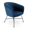 Shipping Included - Habitat Jax Velvet Accent Chair Navy Sofas And Armchairs