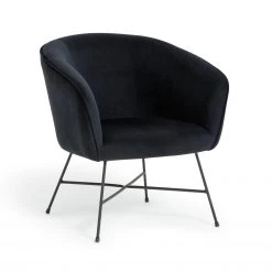 Shipping Included - Habitat Jax Velvet Accent Chair Navy Sofas And Armchairs -Seating Sales Store unnamed file 3926