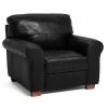 Discount - Habitat Salisbury Leather Armchair Black Sofas And Armchairs