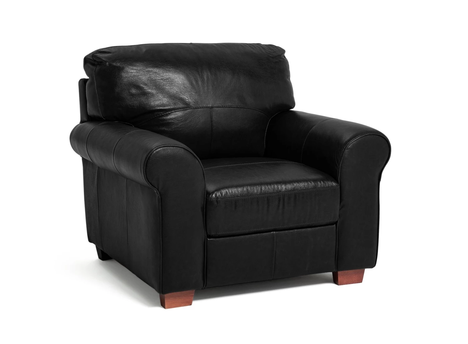 Discount - Habitat Salisbury Leather Armchair Black Sofas And Armchairs 1 Discount - Habitat Salisbury Leather Armchair Black Sofas And Armchairs