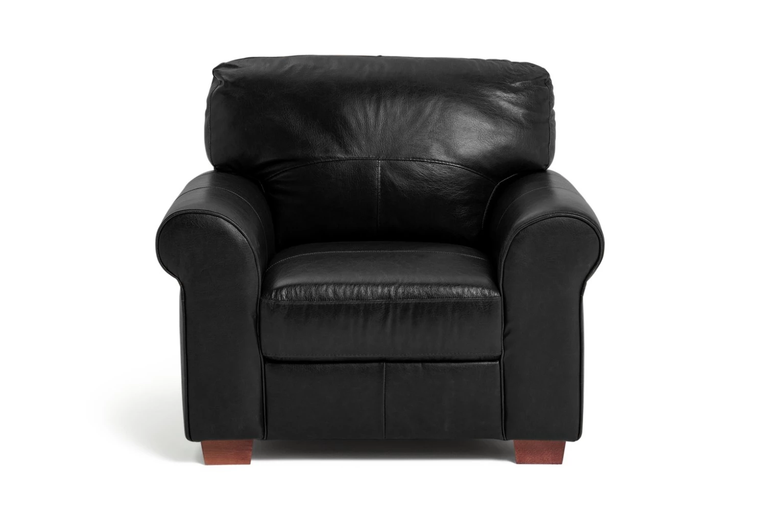 Discount - Habitat Salisbury Leather Armchair Black Sofas And Armchairs 5 Discount - Habitat Salisbury Leather Armchair Black Sofas And Armchairs - Image 5