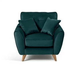 The Surprise Price - Habitat Isla Velvet Armchair Teal Armchairs