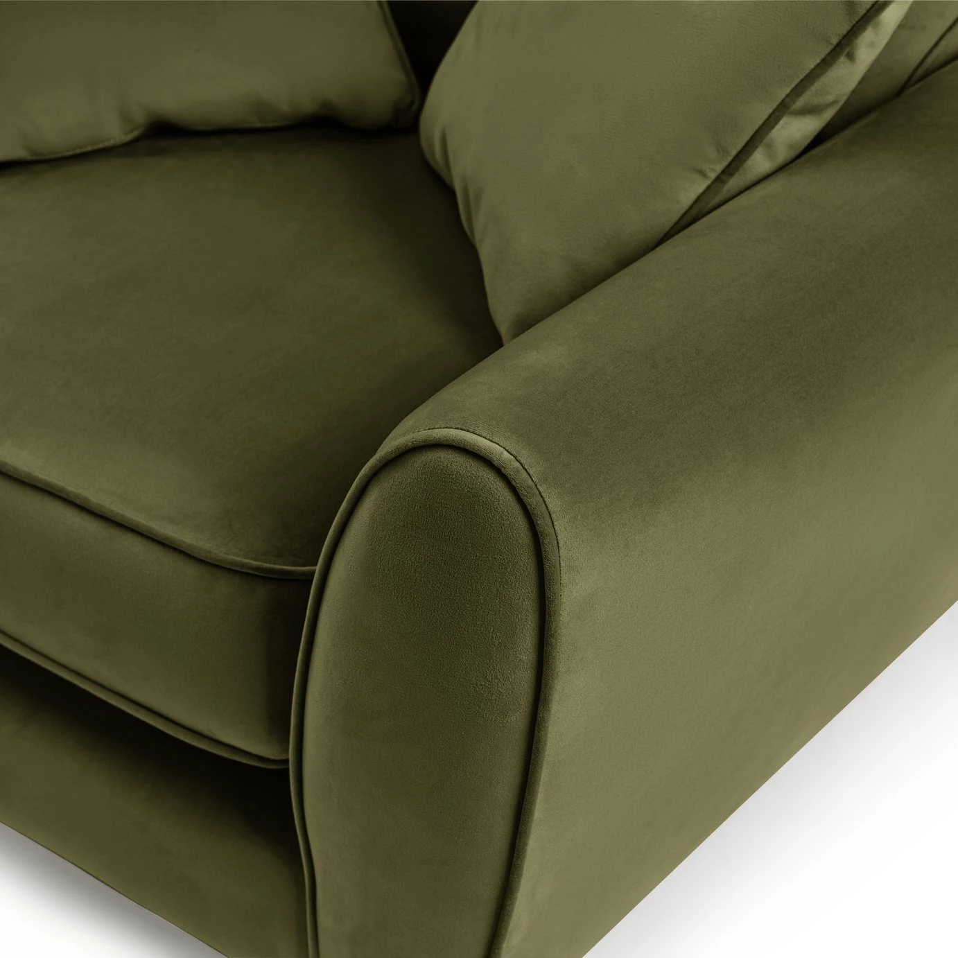On Sale - Habitat Isla Velvet Armchair Green Sofas And Armchairs 7 On Sale - Habitat Isla Velvet Armchair Green Sofas And Armchairs - Image 7