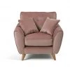 The Surprise Price - Habitat Isla Velvet Armchair Pink Sofas And Armchairs