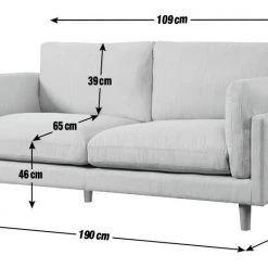 On Sale - Habitat Salome 3 Seater Fabric Sofa Light Grey Sofas And Armchairs -Seating Sales Store unnamed file 40