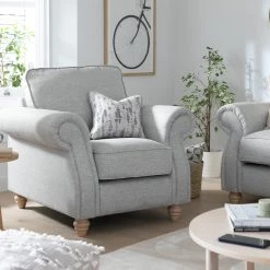 On Sale - Habitat Wilfred Fabric Chair Light Grey Armchairs -Seating Sales Store unnamed file 4000