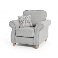 On Sale - Habitat Wilfred Fabric Chair Light Grey Armchairs -Seating Sales Store unnamed file 4003