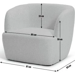 Best Price - Habitat Orelia Boucle Armchair White Sofas And Armchairs -Seating Sales Store unnamed file 4019