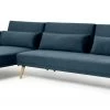 Best Price - Habitat Andy Left Corner Velvet Clic Clac Sofa Bed Navy Sofas And Armchairs