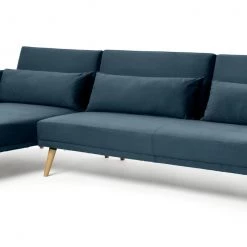 Seating Sales Store 41 Best Price - Habitat Andy Left Corner Velvet Clic Clac Sofa Bed Navy Sofas And Armchairs