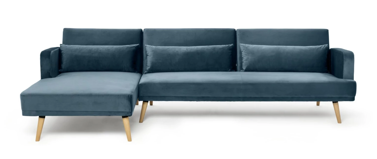 Best Price - Habitat Andy Left Corner Velvet Clic Clac Sofa Bed Navy Sofas And Armchairs 5 Best Price - Habitat Andy Left Corner Velvet Clic Clac Sofa Bed Navy Sofas And Armchairs - Image 5