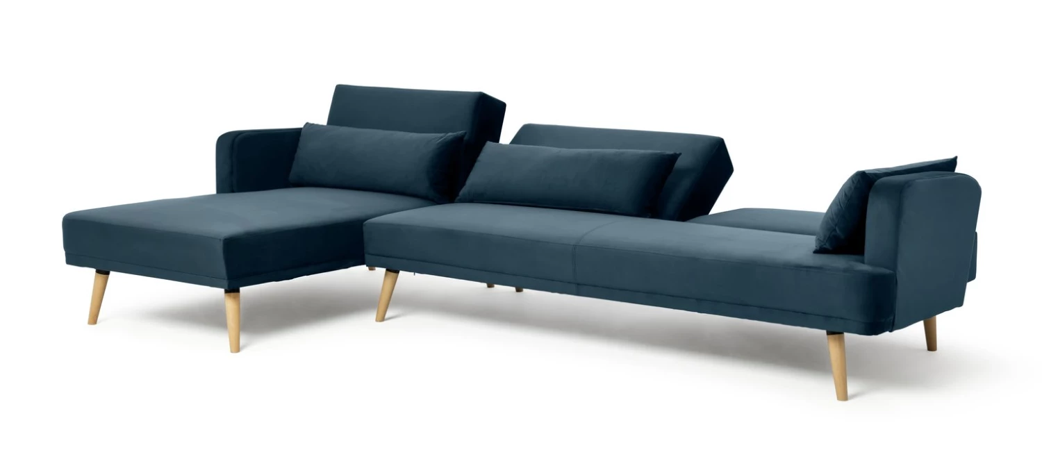 Best Price - Habitat Andy Left Corner Velvet Clic Clac Sofa Bed Navy Sofas And Armchairs 8 Best Price - Habitat Andy Left Corner Velvet Clic Clac Sofa Bed Navy Sofas And Armchairs - Image 8