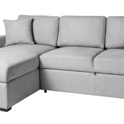 Flash Sale - Habitat Reagan Left Corner Fabric Storage Sofa Bed Grey Sofas And Armchairs
