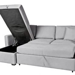 Flash Sale - Habitat Reagan Left Corner Fabric Storage Sofa Bed Grey Sofas And Armchairs -Seating Sales Store unnamed file 4149