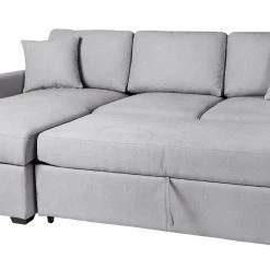 Flash Sale - Habitat Reagan Left Corner Fabric Storage Sofa Bed Grey Sofas And Armchairs -Seating Sales Store unnamed file 4150