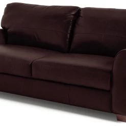 Flash Sale - Habitat Salisbury 4 Seater Leather Sofa Dark Brown Sofas And Armchairs -Seating Sales Store unnamed file 418