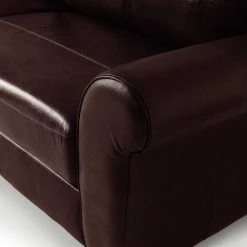 Flash Sale - Habitat Salisbury 4 Seater Leather Sofa Dark Brown Sofas And Armchairs -Seating Sales Store unnamed file 421