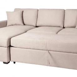 Discount - Habitat Reagan Left Corner Fabric Sofa Bed Natural Sofabeds -Seating Sales Store unnamed file 4228