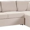 Free Shipping - Habitat Reagan Right Corner Fabric Sofa Bed Natural Sofabeds