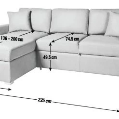 Free Shipping - Habitat Reagan Right Corner Fabric Sofa Bed Natural Sofabeds -Seating Sales Store unnamed file 4248