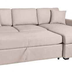 Free Shipping - Habitat Reagan Right Corner Fabric Sofa Bed Natural Sofabeds -Seating Sales Store unnamed file 4253