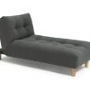 Free Shipping - Habitat Kota Fabric Chaise Sofa Grey Sofabeds