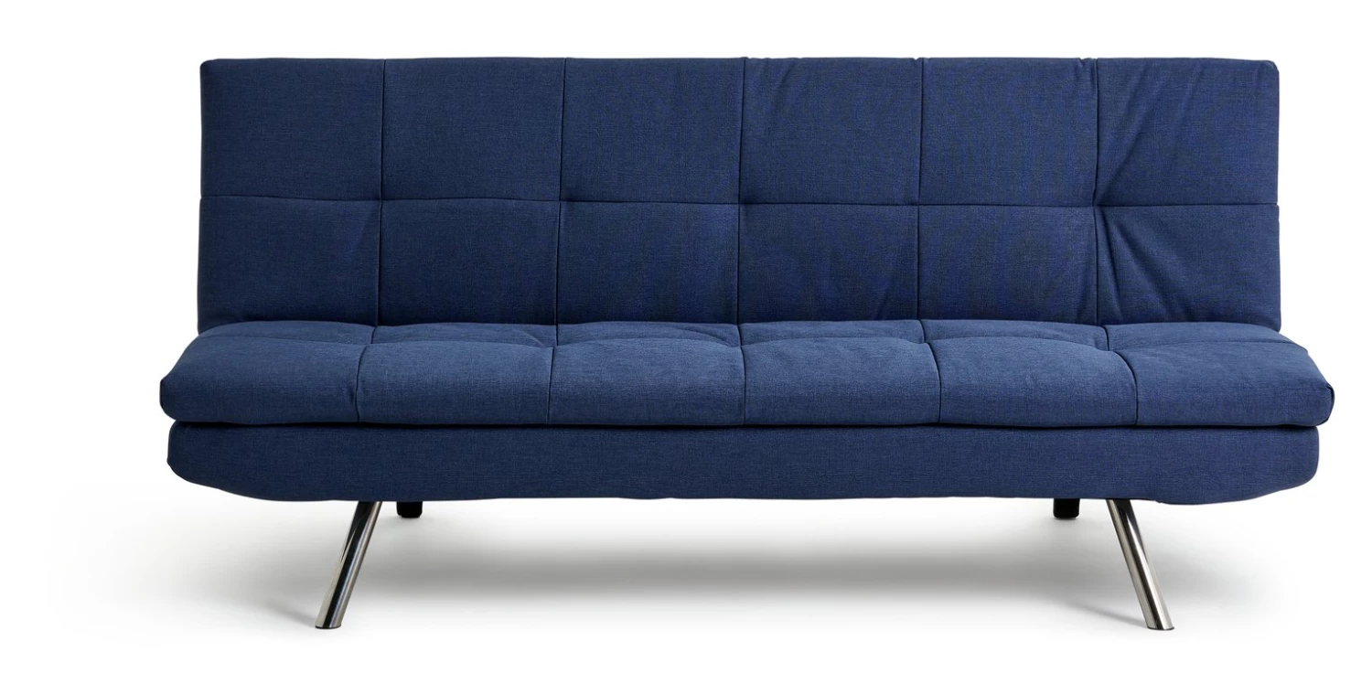 Shipping Included - Habitat Nolan Fabric Clic Clac Sofa Bed Denim Blue Sofas And Armchairs 1 Shipping Included - Habitat Nolan Fabric Clic Clac Sofa Bed Denim Blue Sofas And Armchairs