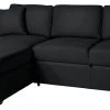 The Surprise Price - Habitat Reagan Left Corner Faux Leather Sofa Bed Black Sofabeds