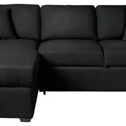 The Surprise Price - Habitat Reagan Left Corner Faux Leather Sofa Bed Black Sofabeds -Seating Sales Store unnamed file 4312