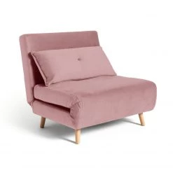 Seating Sales Store 18 Shipping Included - Habitat Roma Single Velvet Chairbed Pink Sofas And Armchairs