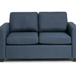 Discount - Habitat Apartment 2 Seater Fabric Sofa Bed Navy Sofabeds