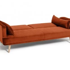 Flash Sale - Habitat Andy Clic Clac Velvet Sofa Bed Orange Sofas And Armchairs -Seating Sales Store unnamed file 4447
