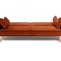 Flash Sale - Habitat Andy Clic Clac Velvet Sofa Bed Orange Sofas And Armchairs -Seating Sales Store unnamed file 4448