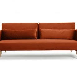 Flash Sale - Habitat Andy Clic Clac Velvet Sofa Bed Orange Sofas And Armchairs -Seating Sales Store unnamed file 4449